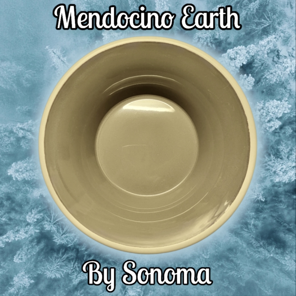 1 Vtg Soup/Cereal Bowl Mendocino Earth Sonoma Life + Style Earthenware